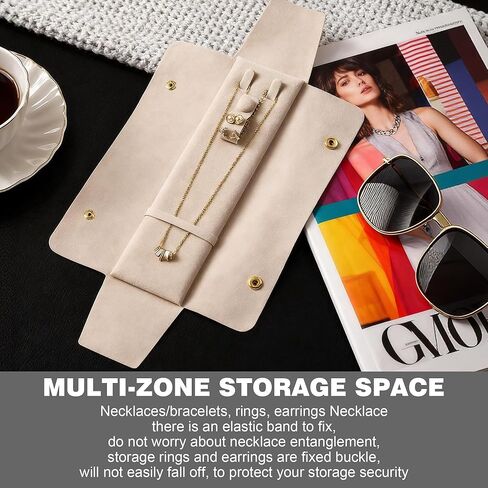 Modern Geometric Design Jewelry Storage Box, Sleek Finish, White, Compact for Vanity (SP003-WHITE) in Saudi Arabia
