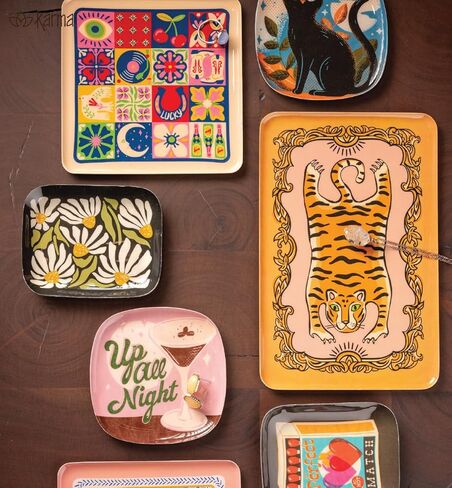 Karma, Enamel Trinket Tray, Heart Colorful Ring Bowl, Jewelry Dish Tray for Rings Bracelets Necklace, Small, Heart Scandi in Saudi Arabia