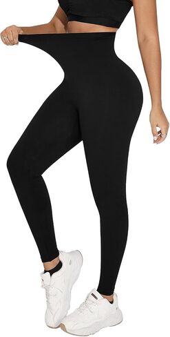 Compression Leggings Shapwear Tummy Control High Waisted Body Shaper for Women Butt Lifting Non-See-Through in Saudi Arabia
