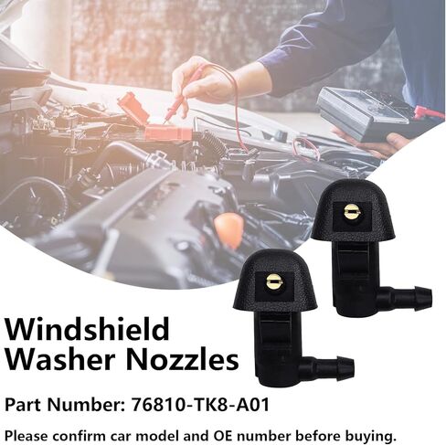 2 Pcs 76810-TK8-A01 Front Windshield Washer Nozzles Sprayer for Honda Odyssey 2011-2013 Replaces 76810TK8A01 in Saudi Arabia