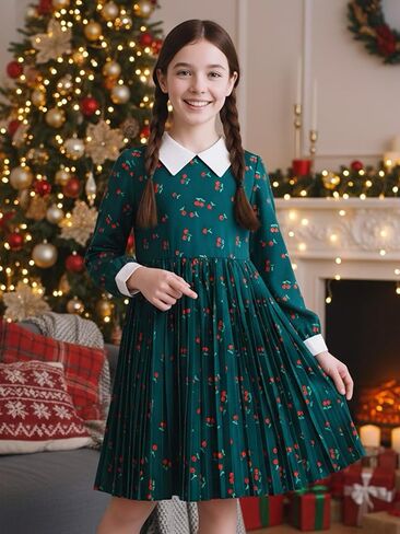 Girls Clothes Girls Fashion Dress Long Sleeve Cute Dress in Saudi Arabia