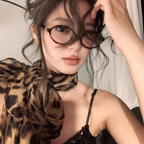 Retro Leopard Print Scarves Women Girl Sunscreen Winter Soft Comfortable Scarf Warm Daily Casual Scarf Fashion Accessories in Saudi Arabia