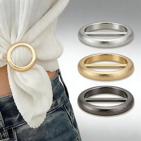 3PCS Circle Scarf Set Multi-Way Loop Infinity Scarfs with Accessory Clips Soft Stretchy Fashion headband for Women Versatile Neck Wrap Shawl (Black&Gray&Silver) in Saudi Arabia
