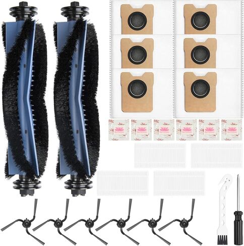 12 Pack Replacement Dust bags Compatible With Eufy Clean X8 Pro X10 Pro Omni Robot Vacuum Self-Empty Station，Large Capacity Disposable Replacement dust Bag Accessory in Saudi Arabia