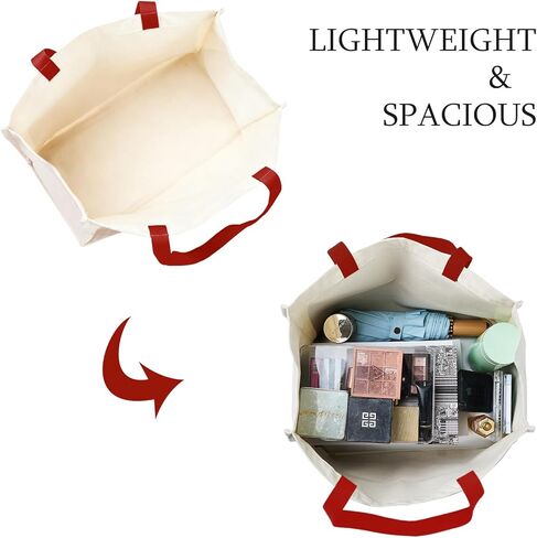 حقيبة قماش أنيقة مع طباعة مستوحاة من الفخامة - حقيبة هدايا مرحة للنساء، هدية أنيقة للعطلات، قابلة للطي للاستخدام اليومي in Kuwait