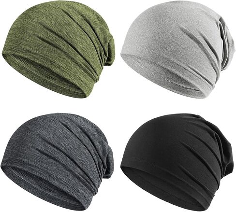Cmonie 4 قطع قبعة جمجمة تبريد جيدة التهوية، قبعة جري سريعة الجفاف للرجال والنساء in Kuwait
