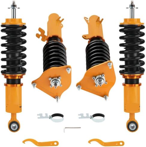 Coilovers 24 Ways Adjustable Damper Shock Absorbers 24 Ways Damper Force Spring Compatible With R50 R52 R53 in Saudi Arabia