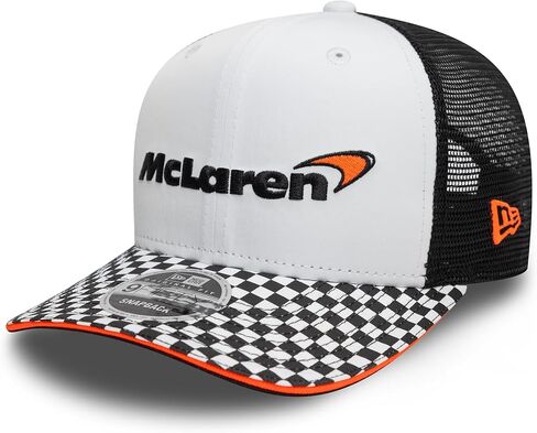 قبعة New Era 9Fifty McLaren Racing ذات مربعات بيضاء - M/L in Kuwait
