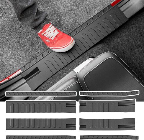 Xipoo Door Sill Protector Compatible with 2021-2026 Ford F150 Car Door Protector TPE Car Threshold Protector Entry Guard Replacement for 2021-2026 Ford F-150 Accessories in Saudi Arabia