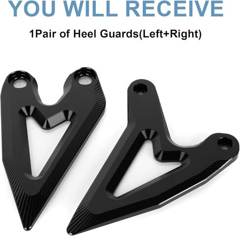 Heel Plates Guard Ninja 400 - PSLER Foot Peg Protector Footrest Motorcycle Rear Pedal Footrests for Ninja400 500 Z400 Z e-1 7 HYBRID Accessories,Black in Saudi Arabia