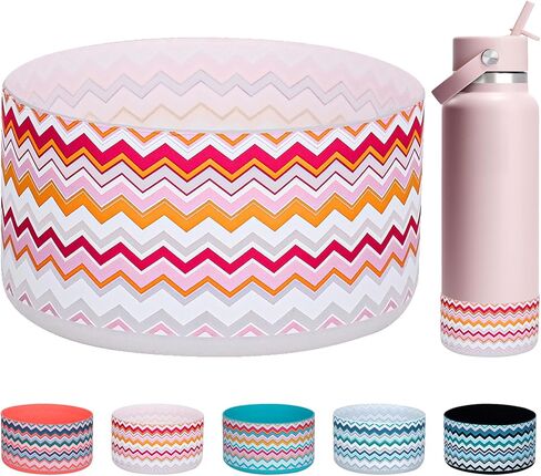 WK IEASON Protective Silicone Base Boot 12oz-24oz for Hydro Flask Wide Mouth/Standard Mouth, Anti-Slip Silicone Cover Bumper Compatible with Stanley Tumbler 40oz 30oz 20oz-2.83inch Bottom Diameter in Kuwait