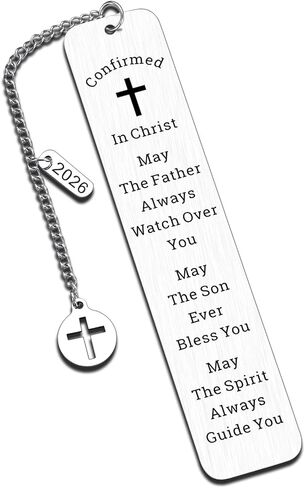 Confirmation Gifts for Kids Teenager Girls Boys Christian Bookmark Easter Gifts Confirmed in Christ Bookmark Baptism First Communion Gifts Religious Bible Verse Bookmark Gifts Christmas Gifts in Kuwait