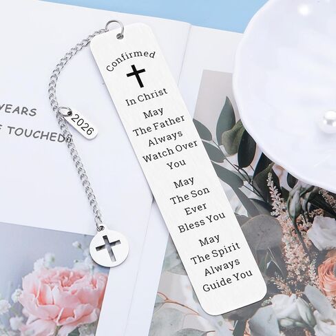 Confirmation Gifts for Kids Teenager Girls Boys Christian Bookmark Easter Gifts Confirmed in Christ Bookmark Baptism First Communion Gifts Religious Bible Verse Bookmark Gifts Christmas Gifts in Kuwait