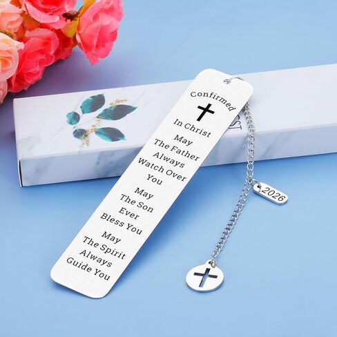 Confirmation Gifts for Kids Teenager Girls Boys Christian Bookmark Easter Gifts Confirmed in Christ Bookmark Baptism First Communion Gifts Religious Bible Verse Bookmark Gifts Christmas Gifts in Kuwait
