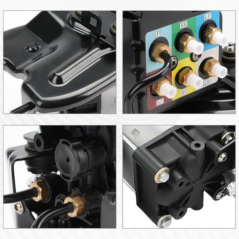 مضخة هواء ضاغط تعليق هوائي مع دعامة واستبدال مرحل لسيارة جيب جراند شيروكي 2011 2012 2013 2014 2015 2016 2017 2018 2019 2020، استبدال 68204730AI 68041137AD 68204730AC in Kuwait