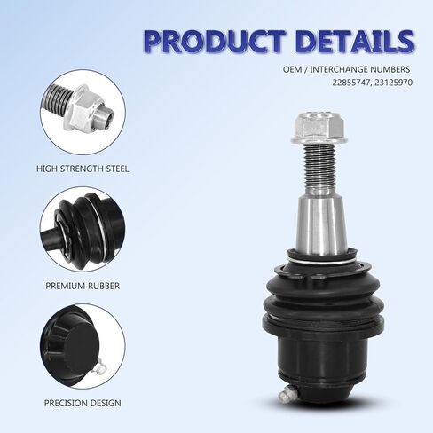 K500245 Front Lower Ball Joints Control Arm Ball Joint Replacement for 2014-2017 Chevrolet Silverado 1500 GMC Sierra 1500;2015-2016 Suburban Cadillac Escalade& ESV GMC Yukon &XL in Saudi Arabia