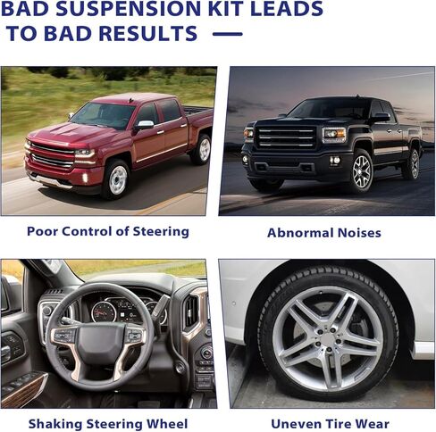 K500245 Front Lower Ball Joints Control Arm Ball Joint Replacement for 2014-2017 Chevrolet Silverado 1500 GMC Sierra 1500;2015-2016 Suburban Cadillac Escalade& ESV GMC Yukon &XL in Saudi Arabia