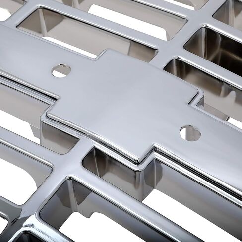 Front Grill Compatible with 1992-1993 Chevy Chevrolet Blazer/C/K1500/2500 Suburban | 1988-1993 Chevy Chevrolet C/K1500/2500/3500 Front Grille Plastic(ABS) Chrome Silvery in Saudi Arabia