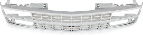Front Grill Compatible with 1992-1993 Chevy Chevrolet Blazer/C/K1500/2500 Suburban | 1988-1993 Chevy Chevrolet C/K1500/2500/3500 Front Grille Plastic(ABS) Chrome Silvery in Saudi Arabia