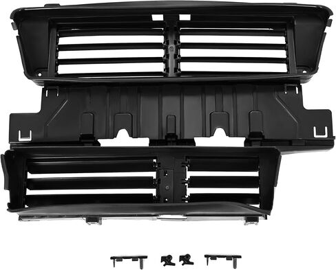 مصراع شبكة المبرد HECASA متوافق مع 2017-2020 Ford Fusion و2019-2020 Ford SSV Plug-In الهجين/مستجيب الشرطة الهجين لاستبدال HS7Z-8475-C HS7Z8475A مصراع الهواء المبرد in Kuwait