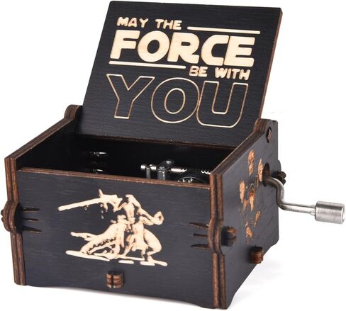 Can’t Help Falling in Love Music Boxes,Wood Laser Engraved Vintage Hand Cranked Cute Music Box, for Your Loved One's Birthday Valentine's Day Christmas in Saudi Arabia