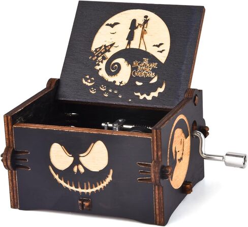 Can’t Help Falling in Love Music Boxes,Wood Laser Engraved Vintage Hand Cranked Cute Music Box, for Your Loved One's Birthday Valentine's Day Christmas in Saudi Arabia