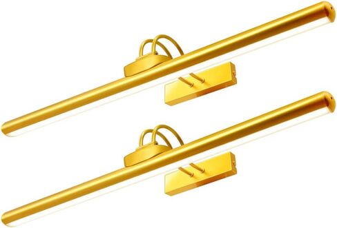 26" Wireless Picture Lights, Rechargeable Battery Art Display Light with Remote Control, Dimmable/Timer Off Dartboard Light, 3 Lighting Modes Full Metal Painting Display Lights(Black-1 Pack) in Kuwait