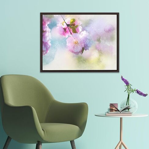 حزمة قيمة من قماش Pixy مكونة من قماش ممتد مقاس 8 × 16 مقاس 1-1/4 (1.25) بوصة وإطار عائم للوحاتك/الأعمال الفنية/فن الحائط/ديكور الحائط (جوز داكن، 8 × 16 بوصة، صورة شخصية) in Kuwait