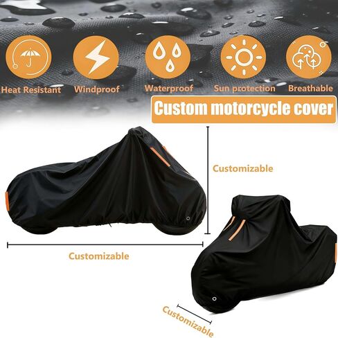 Outdoor Waterproof Motorcycle Cover,for Vespa GTS 310丨Moto Cover Accessories for Outside Storage Scooter Cycle Moped Cover Snow and rain Resistant in Saudi Arabia