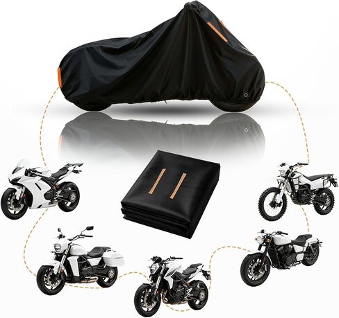 Outdoor Waterproof Motorcycle Cover,for Vespa GTS 310丨Moto Cover Accessories for Outside Storage Scooter Cycle Moped Cover Snow and rain Resistant in Saudi Arabia
