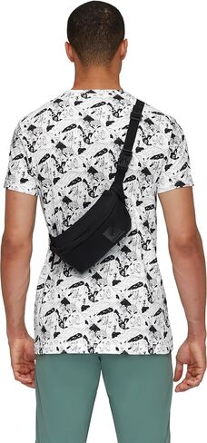 Mammut Xeron Classic Waistpack - Lightweight, Water-Repellent Waist Bag with Zippered Pockets, Black, 2 Liters in Saudi Arabia