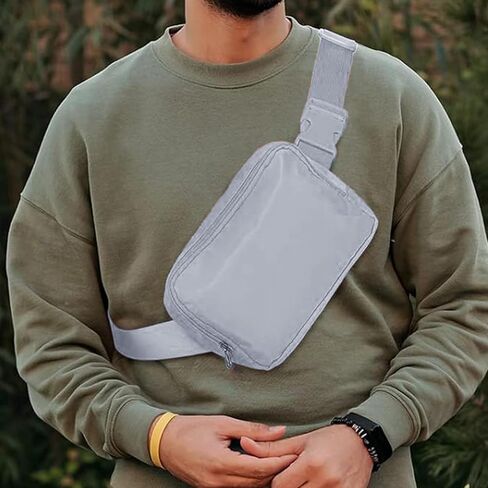 Oxford Fabric Polyester Waist Bag with Adjustable Strap Lightweight Fanny Pack for Travel and Outdoor Activities, Black in Saudi Arabia