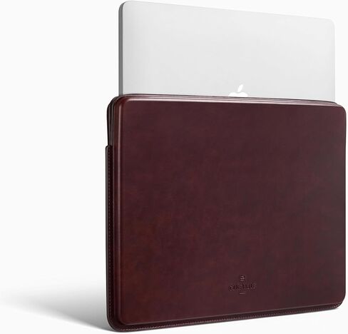 Comfyable 13 Inch Faux Leather Laptop Sleeve Case, Slim Protective Laptop Cover Compatible with MacBook Air M4 2025-2018 & MacBook Pro M2 2022 M1 2020-2016, Berry Brown in Saudi Arabia