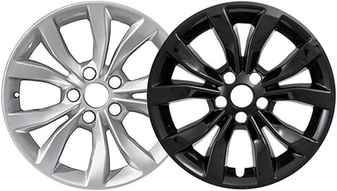 Auto Reflections Set of 4 17" 10 Spoke Wheel Skins for Chrysler 300 2015-2020 - Gloss Black in Saudi Arabia