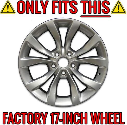 Auto Reflections Set of 4 17" 10 Spoke Wheel Skins for Chrysler 300 2015-2020 - Gloss Black in Saudi Arabia