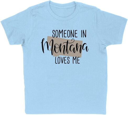 شخص ما في مونتانا يحبني تي شيرت للأطفال للشباب in Kuwait