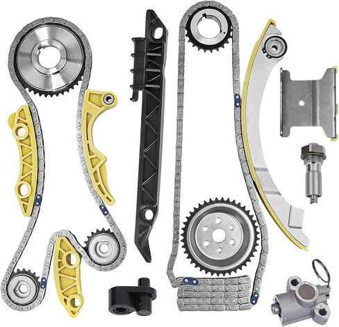 9-4201S Timing Chain Kit with Tensioner Guide Rail Sprocket Compatible with Chevy Equinox Malibu Captiva, Buick Regal LaCrosse, GMC Terrain Replaces 94201S, 12680750, 9-0753S in Saudi Arabia
