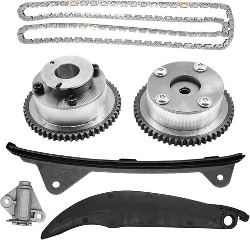 مجموعة سلسلة التوقيت وضرس تروس VVT، يناسب موديلات Hyundai Kia المختارة، يستبدل OEM 24350-2E001، 24370-2E000، 24321-2E000، 24410-2E000، 24420-2E000، 24430-2E000، 41042 in Saudi Arabia