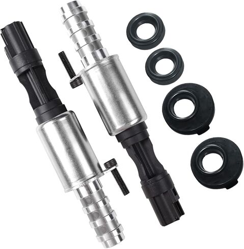 محرك VVT توقيت الصمام المتغير / الملف اللولبي للتحكم في توقيت عمود الحدبات المتغير VCT، متوافق مع Ford Lincoln Mercury، يناسب F-150/250/350 Expedition Explorer Mark Navigator، محرك 4.6 لتر 5.4 لتر 3 فولت، قطعتان in Kuwait