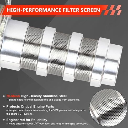 محرك VVT توقيت الصمام المتغير / الملف اللولبي للتحكم في توقيت عمود الحدبات المتغير VCT، متوافق مع Ford Lincoln Mercury، يناسب F-150/250/350 Expedition Explorer Mark Navigator، محرك 4.6 لتر 5.4 لتر 3 فولت، قطعتان in Kuwait