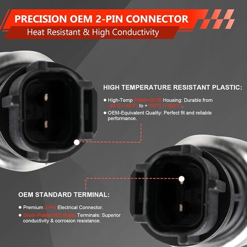 محرك VVT توقيت الصمام المتغير / الملف اللولبي للتحكم في توقيت عمود الحدبات المتغير VCT، متوافق مع Ford Lincoln Mercury، يناسب F-150/250/350 Expedition Explorer Mark Navigator، محرك 4.6 لتر 5.4 لتر 3 فولت، قطعتان in Kuwait