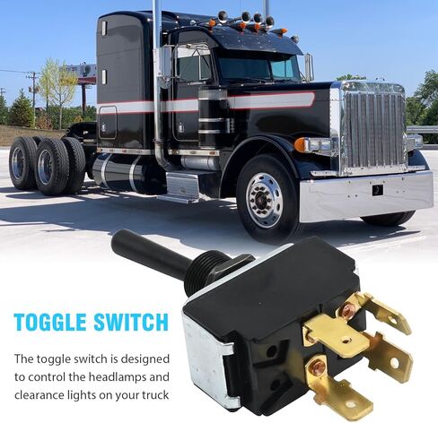 16-06657 Toggle Switch Replacement for Peterbilt 379 2004 2005 Replacement for Peterbilt 330 379 330 357 359 377 378 387 Replaces 1606657 8956K996 577.75611 in Saudi Arabia