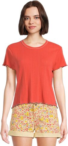 Toad&Co Foothill Pointelle Short Sleeve Baby Tee in Saudi Arabia