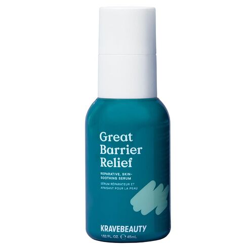 KraveBeauty Great Barrier Relief - Soothing Skin Barrier Repair Serum with Tamanu Oil to Soothe Irritations and Calm Redness for All Skin Types, Vegan and Cruelty-Free, 1.52 fl oz in Saudi Arabia