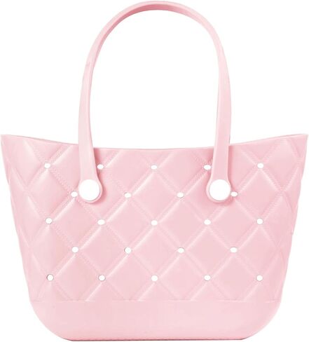 Medium Waterproof Beach Bag for Women Lightweight Rubber Beach Tote For Travel, Pool, Boat, Beach, Sports in Saudi Arabia