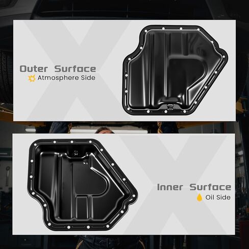 وعاء زيت المحرك مع قابس تصريف متوافق مع Chrysler 200، Town & Country 2011-2017، Dodge Avenger Journey Grand Caravan 2011-2020 وRam C/V ProMaster 1500/2500/3500 2012-2020، رقم #5184404AF in Kuwait