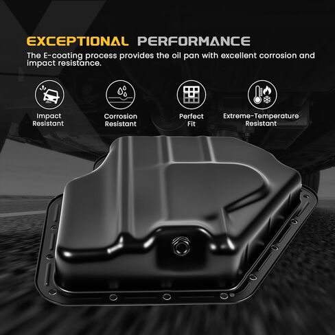 وعاء زيت المحرك مع قابس تصريف متوافق مع Chrysler 200، Town & Country 2011-2017، Dodge Avenger Journey Grand Caravan 2011-2020 وRam C/V ProMaster 1500/2500/3500 2012-2020، رقم #5184404AF in Kuwait