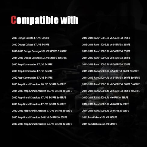 وعاء زيت ناقل الحركة AUCERAMIC 265-870 5&6 سرعات مع قابس تصريف مناسب لـ 2011-2018 Ram 1500 2500 3500 داكوتا، دودج داكوتا دورانجو، جيب كوماندر جراند شيروكي 65RFE 68RFE 545RFE 4736676AA in Kuwait