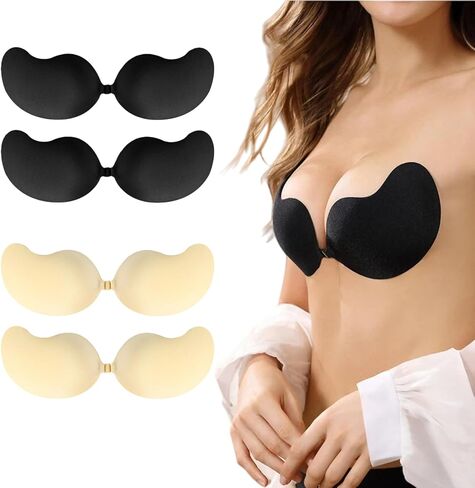 Seamless Invisilift Bra for Women Adhesive Push Up Sticky, Strapless Backless Bra in Saudi Arabia
