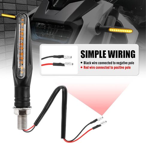 4PCS Motorcycle Turn Signals LED,2026 New Dynamic Sequential Flowing Motorcycle Blinkers with 12 High-Brightness LEDs,Universal 12V Dirt Bike Turn Dignals Motorcycles Parts in Saudi Arabia